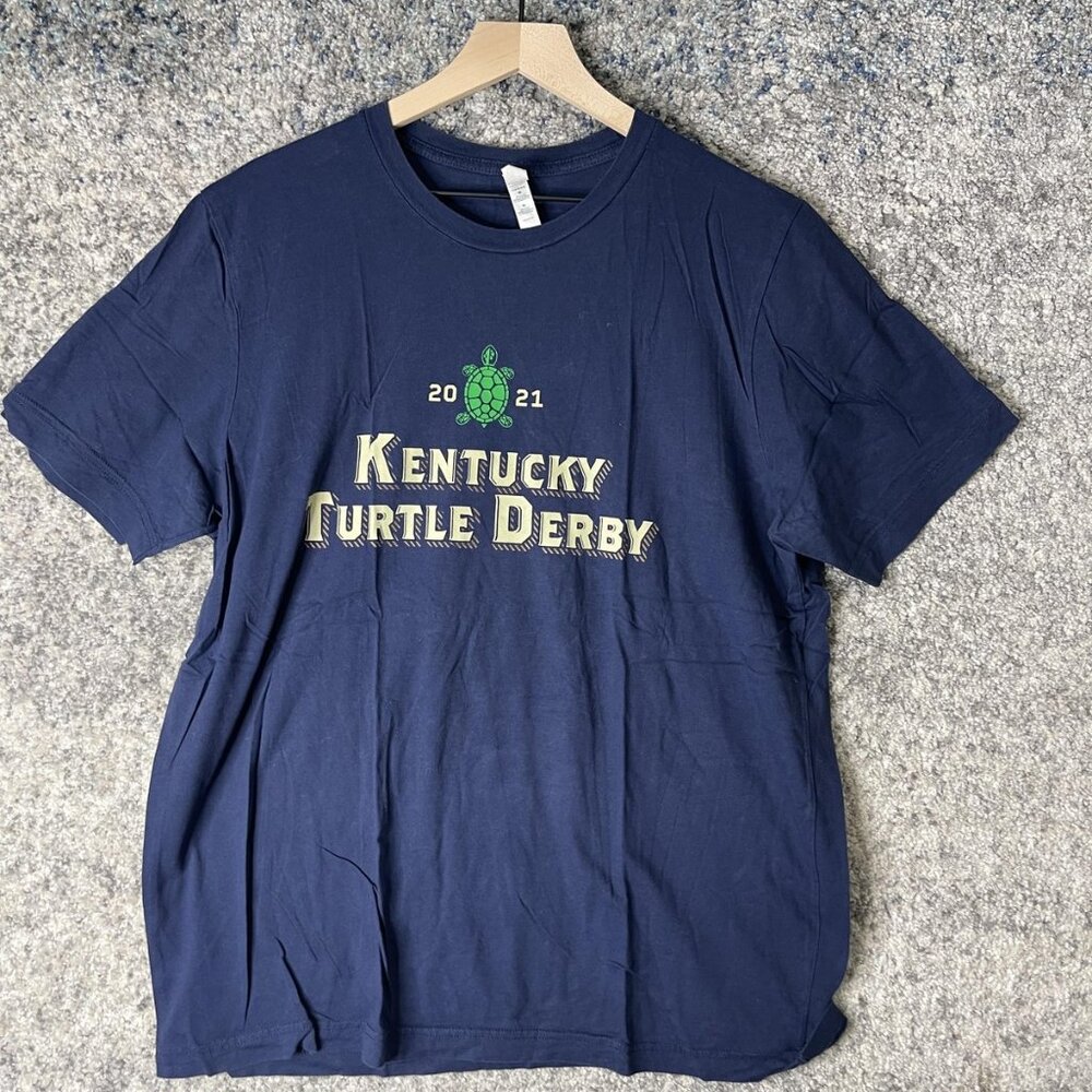 Kentucky Turtle Derby Shirt Mens Extra Large Navy 2021 Old Forester‎ Graphic Tee